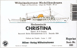 Plan Motoryacht Christina - WILHELMS